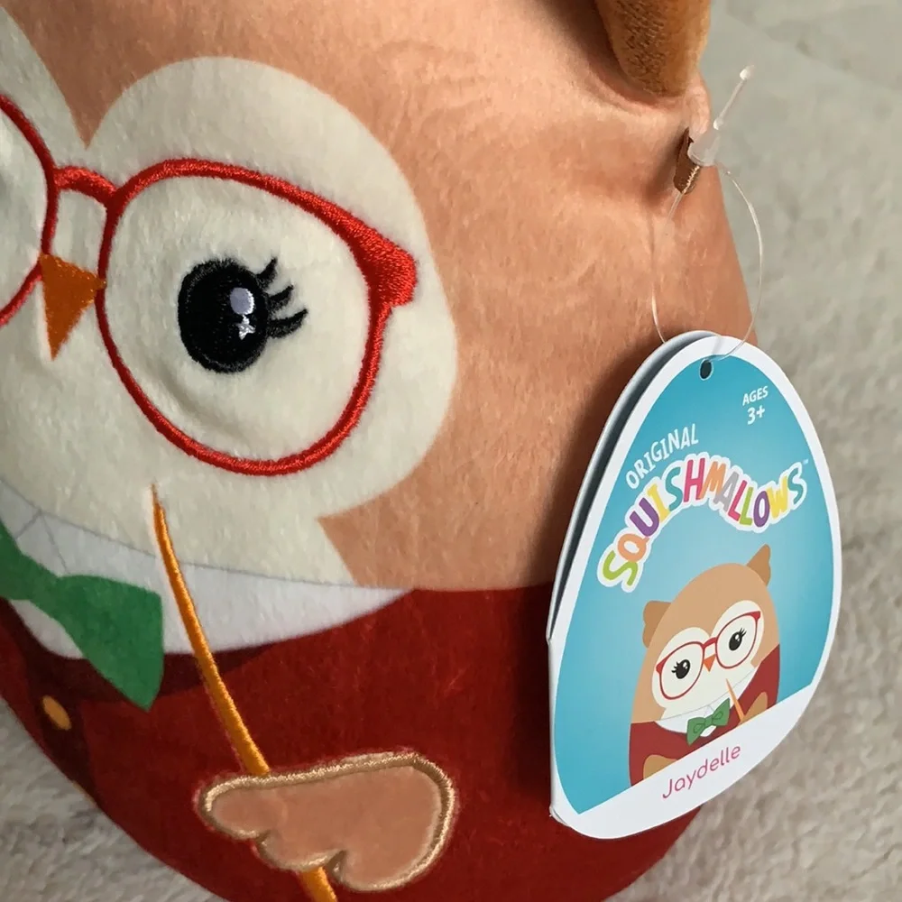 NWT Squishmallows Jaydelle School Owl